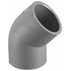 CHARLOTTE PIPE & FOUNDRY 08309 1200HA Series 3/4", Gray, PVC Schedule 80 45 degree. Elbow