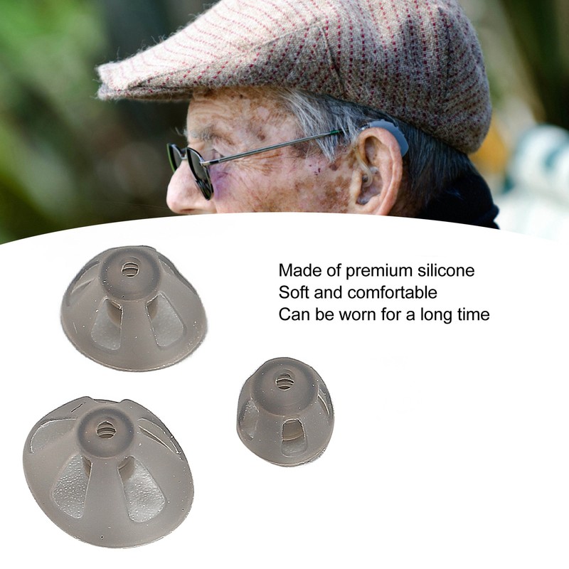 Hearing Aid Open Domes Professional Silicone Single Layer Replacement Hearing