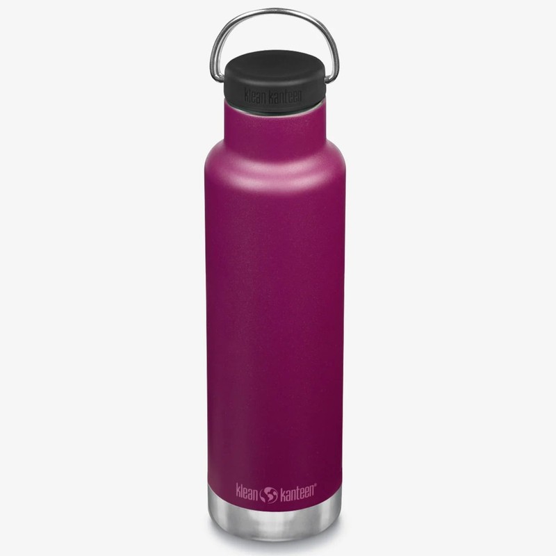 Klean Kanteen 20oz (592ml) Insulated Water Bottle with Loop Cap,