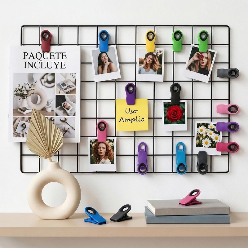 Clips para Bolsas de Alimentos, 16 PCS Clips de Cocina(7.5cm)