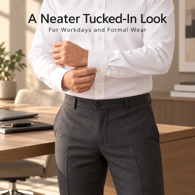 Adjustable Shirt Stay Belt for Men & Women – Non-Slip