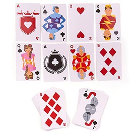 Bigjigs Toys Deck of Cards - Illustrated Playing Cards For Kids, Children’s Card Games, Fun Travel Game, Gifts For Children, Ages 3 Years Old +