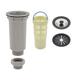 GAONA GA-PB064 Sink Trap Compatible Drain Diameter 4.5 inches (11.5 cm) with Adapter for Mini Kitchen Sinks