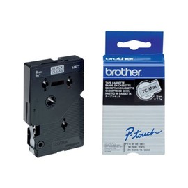Brother TC M91 - Matte tape - 9 mm - black on clear