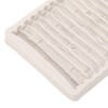 Silicone Mold Safe Elastic Grey Leaves Bamboo Design Tear Resistant