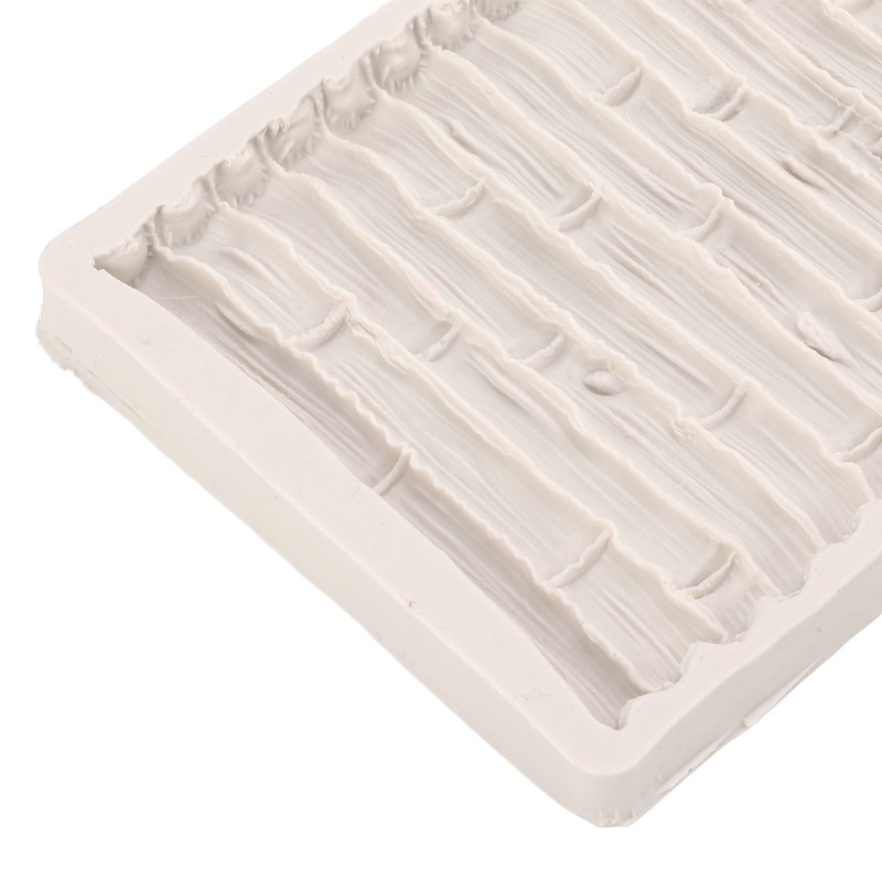 Silicone Mold Safe Elastic Grey Leaves Bamboo Design Tear Resistant