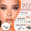 Seeklip Natural Lash Clusters Kit 192Pcs Wispy Lashes Clusters Kit