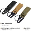 YAPJEB Tactical Gear Clips, Tactical Molle Key Ring Lightweight, Hook
