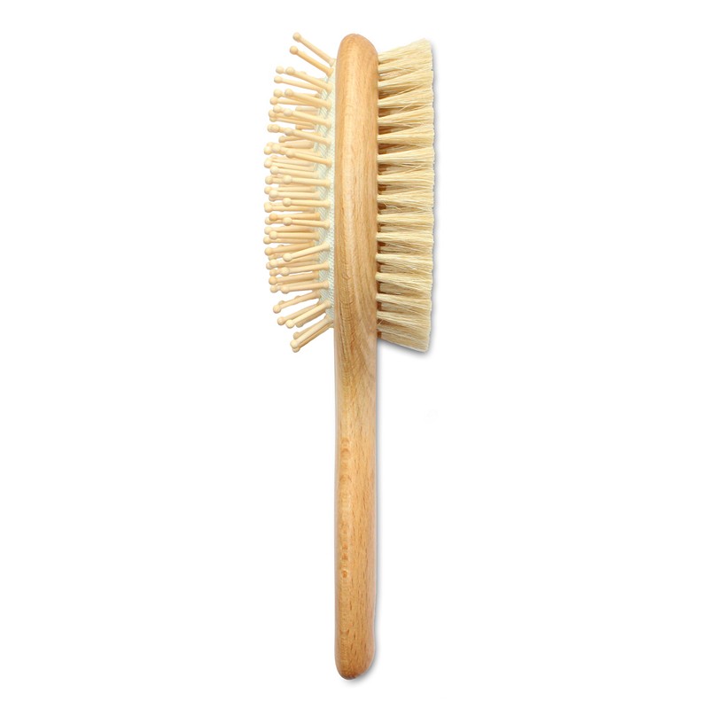 Mars Professional Wood Pin and Bristle Brush for Horses, Mane