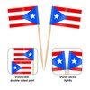 AhfuLife Puerto Rico Flag Toothpick, 200 Pcs Small Tiny Puerto