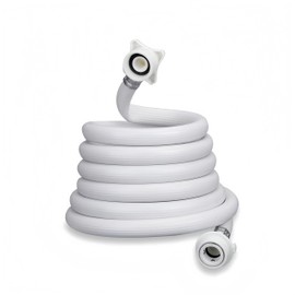 SUIGETSU Washing Machine Inlet Hose, 16 Ft PVC, 3-Layer Reinforced Construction, Brass Fittings, 14-20mm Adapter