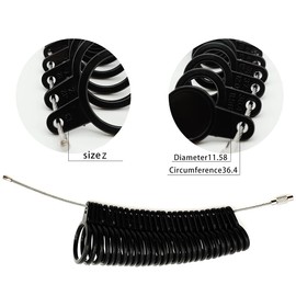 LIPIODOL Ring Sizer UK A-Z US Ring Sizer Gauge Set Finger Size Measurer Women Mens Ring Measurement Tool Sizing Belt Measurement Scales Kit Tools for Measuring Rings Diameters