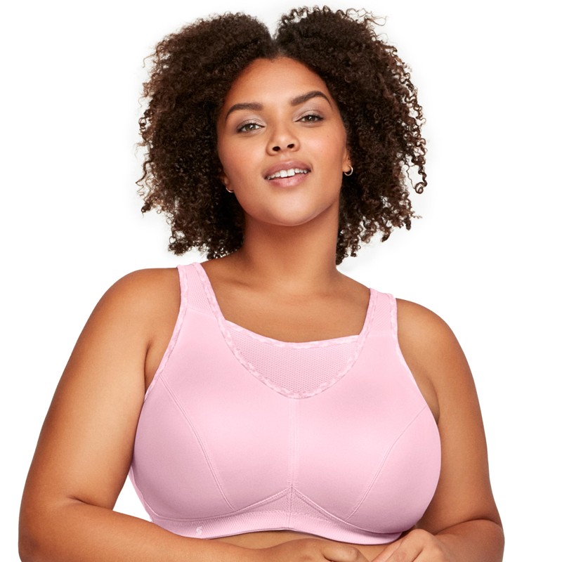 Glamorise - Brasier Deportivo sin Rebote para Mujer #1066, Rosa