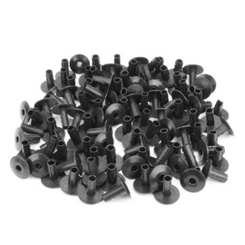Skywalker Single Feed-Through Cable Bushings (Black / 100 Pieces)