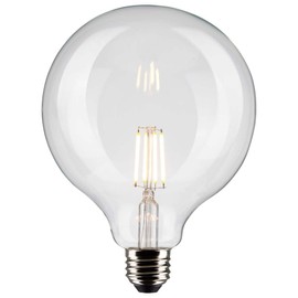 Satco S21248/06 4-Watt LED E26 Light Bulbs, 2700K, 15000 Hour Rating, Dimmable, 6 Pack
