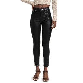 7 For All Mankind Women's High-Waisted Ankle-Skinny Jeans, BRBLK CTD
