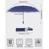 Cilnos Umbrella Windproof Strong, Folding Travel and Compact Umbrella with