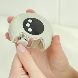 Electric Nail Clippers for Adults,Upgraded 3 in 1 Automatic Electric Nail Clipper,Electric Nail Trimmer with 3 Adjustable Speeds for Woman and Baby (Circle Beige, Circle)