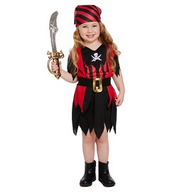 Henbrandt Pirate Fancy Dress, Costume for Girls and Toddlers