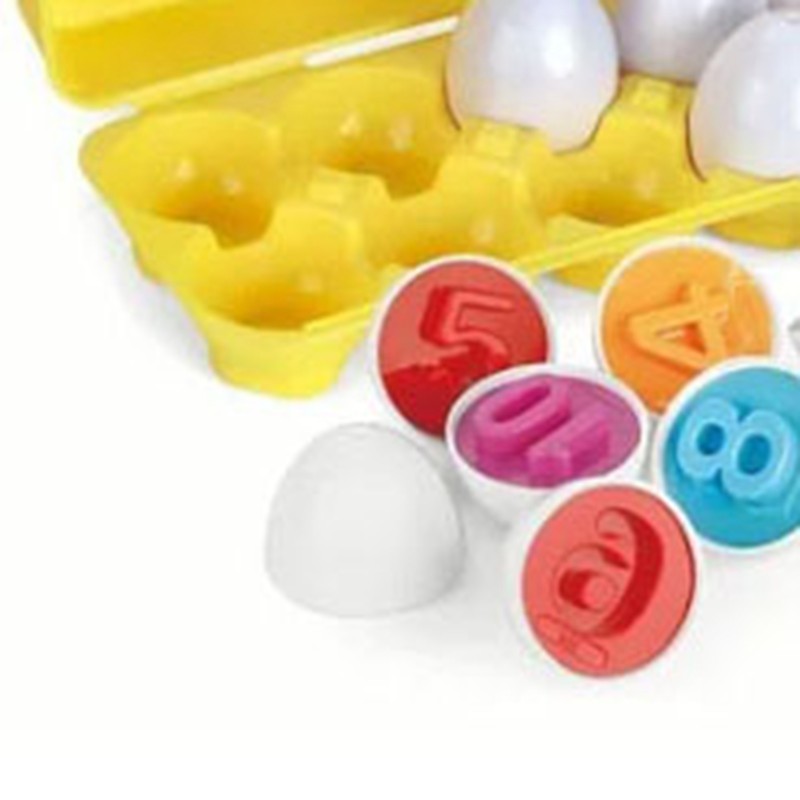 12pcs Matching Eggs Set Educational Early Learning Shapes Sorting Color