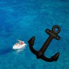 FTWDesign Anchor Double Coat Hook Made of Cast Iron