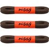 Miscly 3 Pairs Flat Waxed Cotton Boot Laces Shoelaces 1/4″