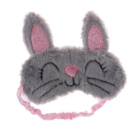 VICASKY Cute Rabbit Plush Eye Mask Breathable Sleeping Blindfold for Soft Eye Cover for Travel Naptime Encourages Restful Sleep