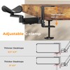 JOY worker Upgraded Clamp-on Adjustable Armrest, Above/Below Table Extension Platform
