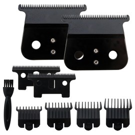 WELURE 2 Pack T Outliners Blades Compatible for Andis #04710#04521 T-Outliners, for GTX, SL, SLS, Blackouts - Black