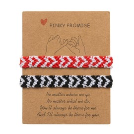 Couples Bracelets Matching Bracelets for Couples Braided String Jewelry Promise Pink Best Friends Distance Gift Couples Gifts for Him and Her