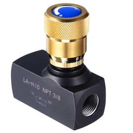 Pelopy 3/8 Inch Npt Ports Hydraulic Flow Control Needle Valve Single Direction Carbon Steel Hydraulic