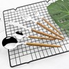 JASHII 20 Pieces Wood Stainless Steel Cutlery Set Wooden Handle