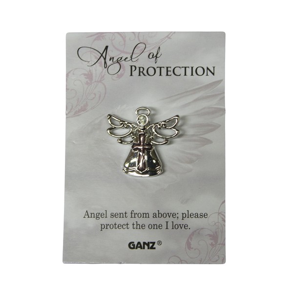 Ganz Pin - Angel of Protection "Angels sent from above; Please protect the one I love." Multicolor One Size