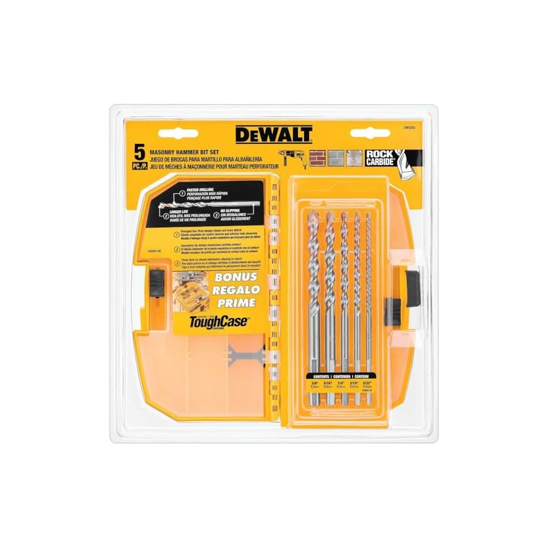 DEWALT DW5205 Percussion Set With Tough Case 5-Pieces, Small