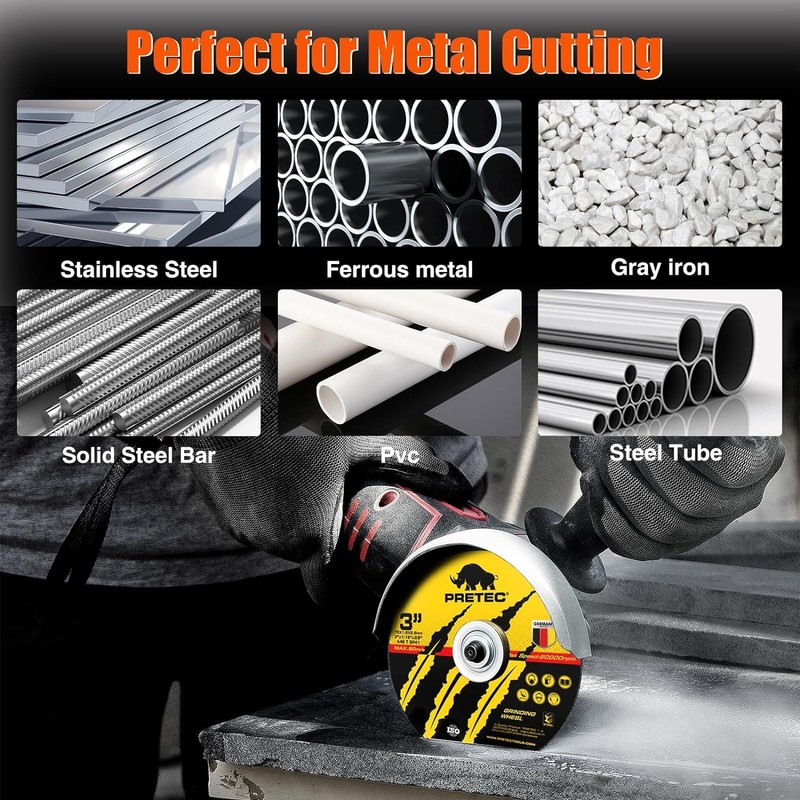 PRETEC Die Grinder Cut-Off Wheel, 27 Pcs 3Inch Cut Off