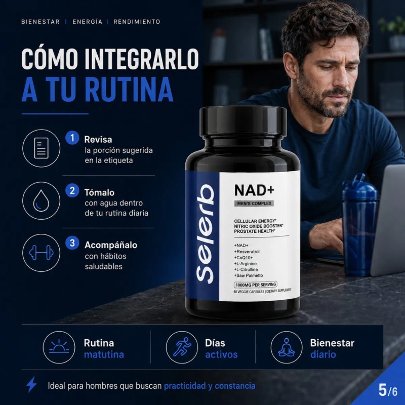 Complejo Nad Cápsulas Coq10 Resveratrol Citrulina