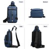 VARLIVOO Mode Men's Sling Bag Chest Bag with USB Charging