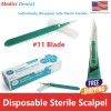 MedPride 10 PK DISPOSABLE SCALPELS #11-SINGLE USE - DISSECTING, SURGICAL,