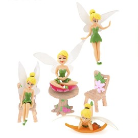 Diyiming Fairy Garden Accessories Kit with Miniature Fairy Garden Fairies 7 Piece Figurine & Table Chair Set Fairy Garden Supplies