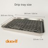 duoyif Stainless Steel Drip Tray, Bar Drip Tray, Made of