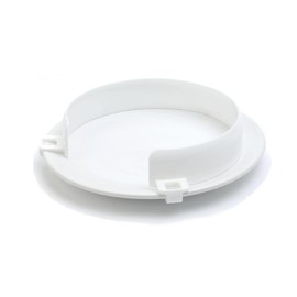 FabaCare Plate Edge Raiser, Plate Edge Raiser, Special Harness, Edge Raised Infant, Eating Aid, Senior Aid, White, Diameter 20-30 cm