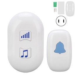Wireless Doorbell 38 Ringtones 4 Volume Levels Elderly Pager Waterproof Door Bell for HomeUS Plug 110V