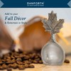 DANFORTH – Freestanding Maple Leaf Coffee Scoop/Spoon, Pewter, 3.75”, Made