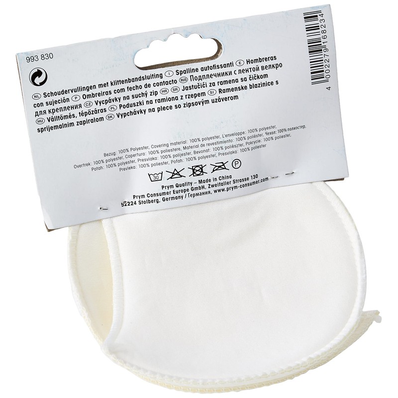 Prym PRYM_993830-1 Shoulder Pads Raglan with Hook and Loop Fastening