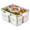 auons Food Containers with Lids, Refrigerator Organizer Bins, Fridge Organization