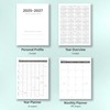 Monthly Planner 2025-2027, 2025 Calendar 24 Months Planner, July 2025