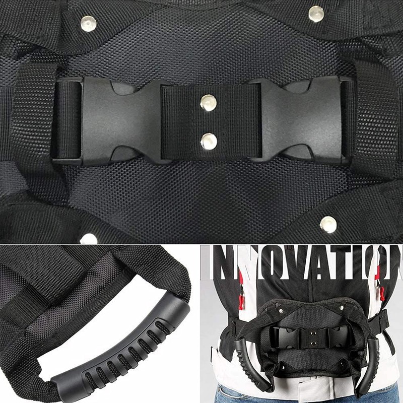 Powerful Motorcycle Pillion Grab Handle, No Slip Motorcycle Scooter Passenger