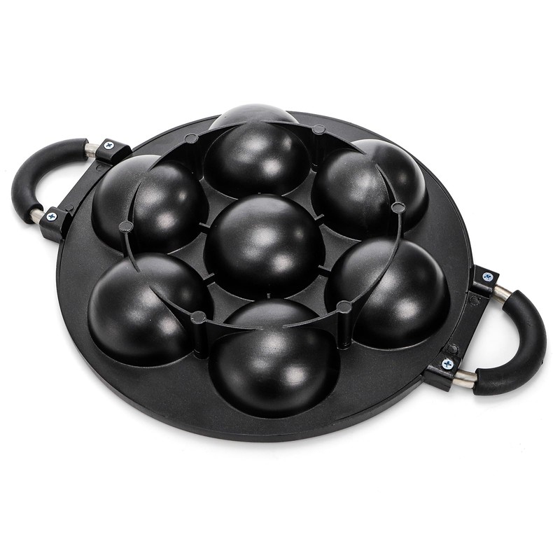 WUWEOT Aebleskiver Pan, Non Stick Appe Grill, 3.15" Appam Maker