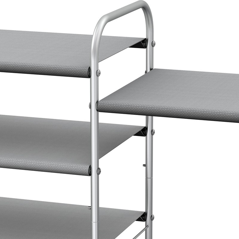 Simple Houseware 3-Tier Shoe Rack Storage Organizer, Grey – Space-Saving