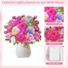 WUJUN 3D Music Pop Up Birthday Cards with Lights, Flower